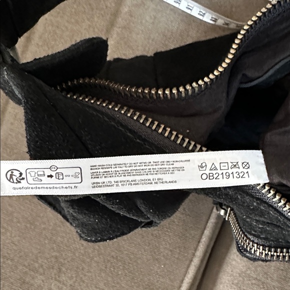 Free People Siren Black Suede Shoulder Bag - NWOT - Picture 12 of 13